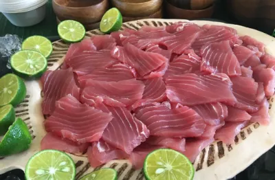 fresh sashimi on a plate